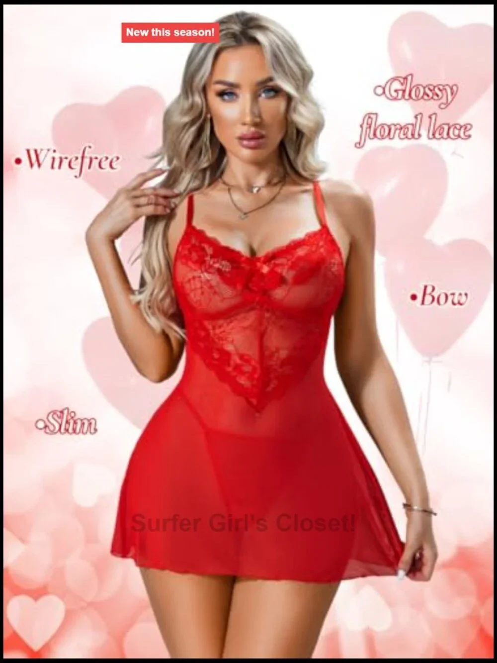 Sexy Lingerie Set Lace Robe Nightgown 3 Piece Boudoir Outfit